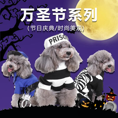 E-Commerce Pet Clothes Christmas Old Man Dog Clothes Halloween Pet Clothes Pumpkin Pet Costume Wizard Clothes
