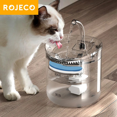 ROJECO Cat Water Fountain Automatic Pet Water Dispenser