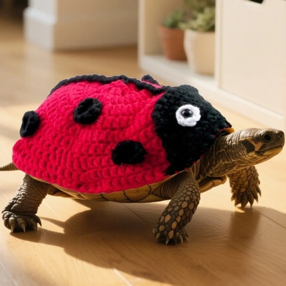 Funny Cartoon Turtle Sweater Frog Knitted Pet Tortoise Clothes Flexible Fit Warm Pet Turtle Outfit Tortoises Supply